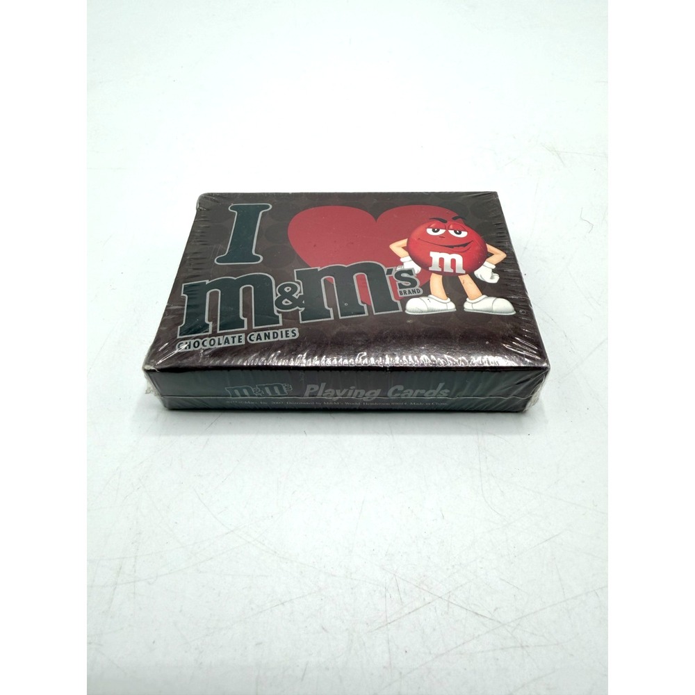 M&M's Playing Cards Full Deck Valentine's Edition 2007 New Sealed Brown
